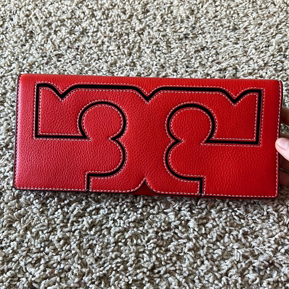 NEW Red Tory Burch Clutch